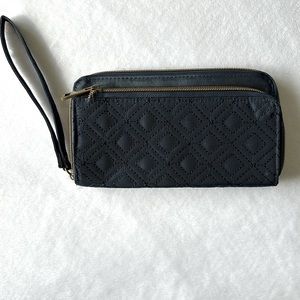 Travelon Navy Wallet - RFID Blocking - Blue Travel Quilted Credit Card Safety